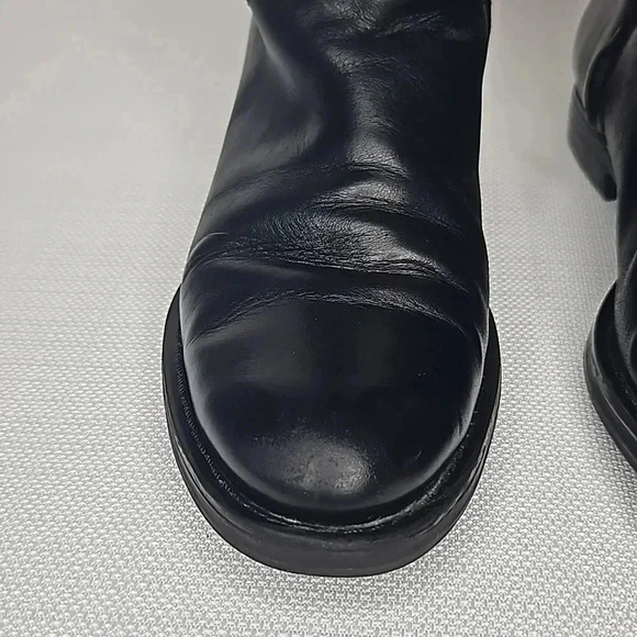 Enzo Angiolini Black Leather Riding Boots Size 8.5 - Picture 5 of 17
